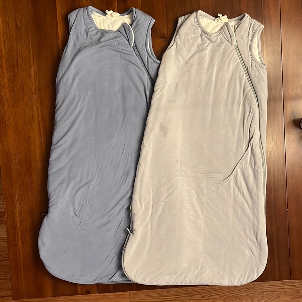 Kyte sleep sacks size 0-6 months, 2.5 TOG and 1.0 TOG